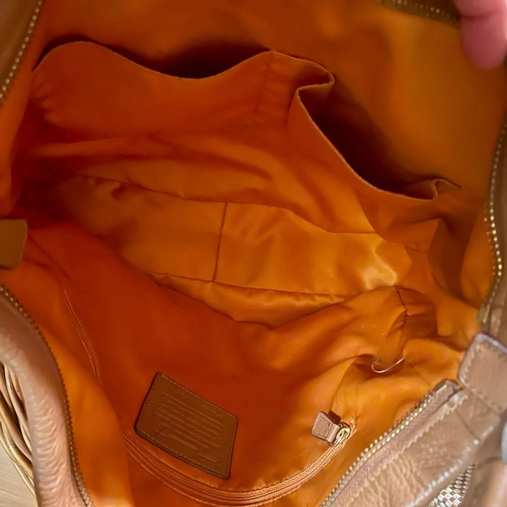 Coach Tan Leather HoBo Bag - Picture 6 of 8